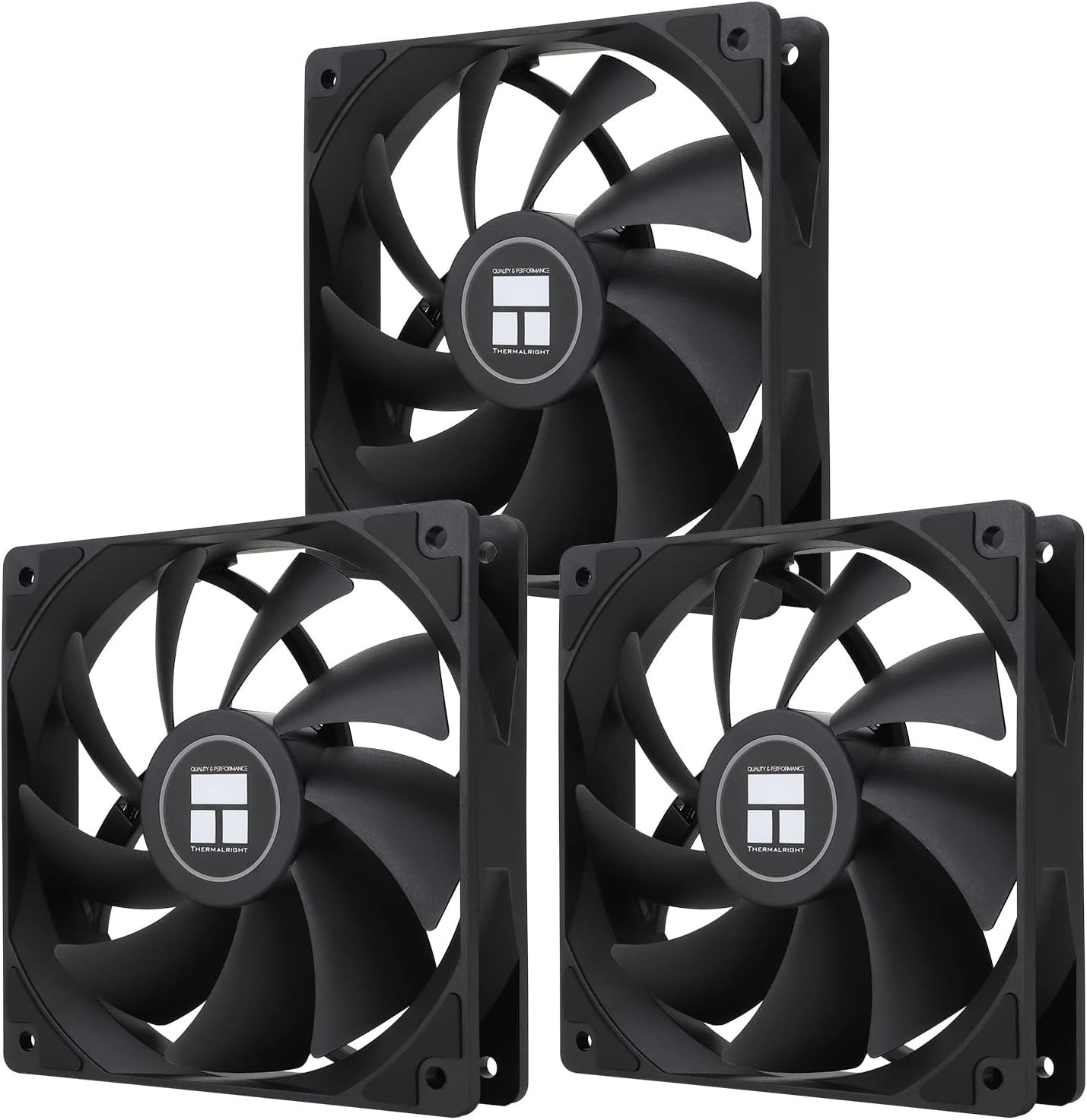 Thermalright TL-C12C X3 CPU Fan 120mm Case Cooler Fan 4 Pin PWM Silent Computer with S-FDB Bearings Cooling Up to 1550RPM (3 Pack)