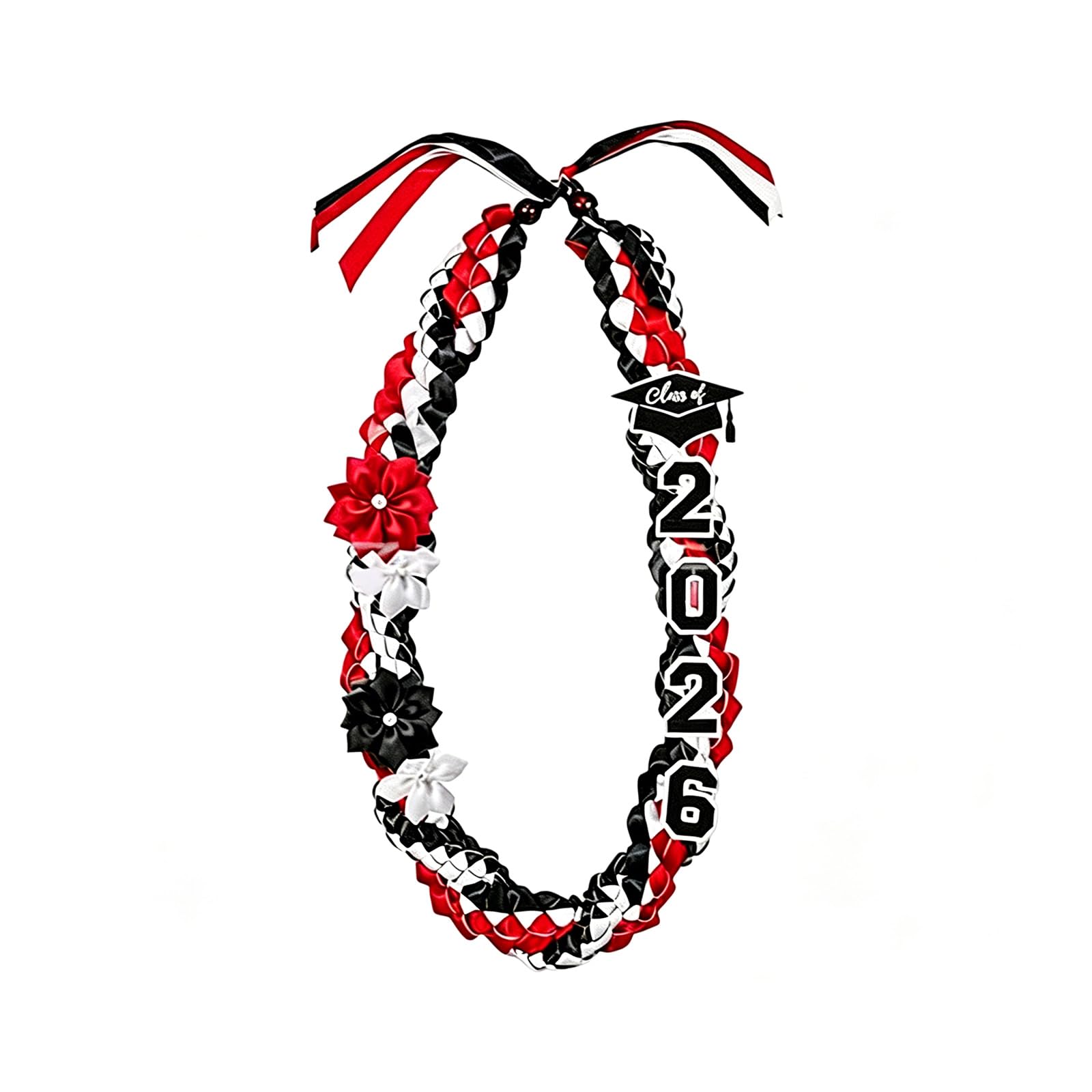 Academic Regalia Tassels Cord for 2026 Graduates Valedictorian Colors Double Streamers Design Adjustable Bachelor Graduation Sash
