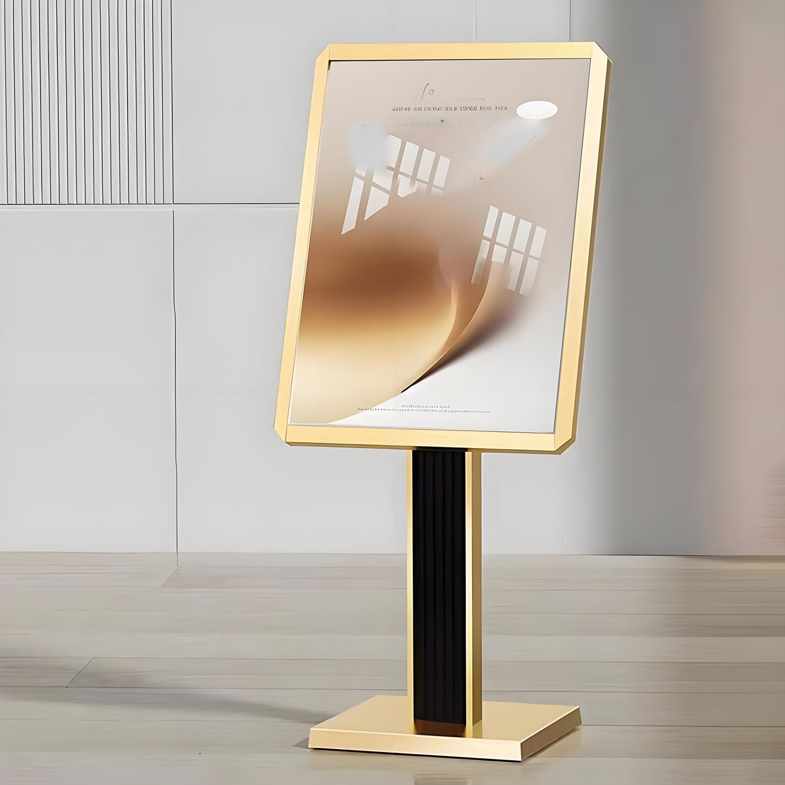 Soporte Metálico para Letreros,Expositor De Suelo Resistente Gold-50*70cm
