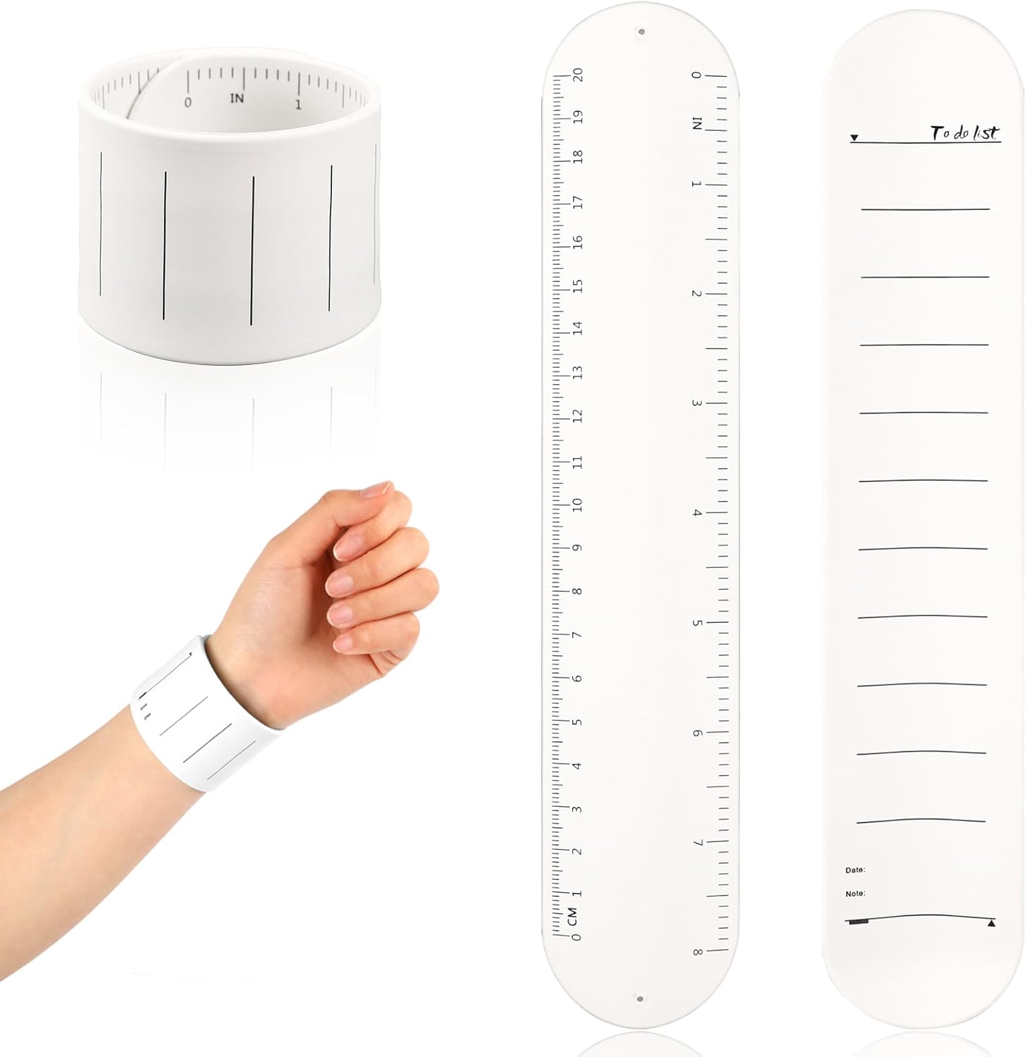 2 Pcs Reminder Bracelet Wrist Notepad Memo Wrist Notepad