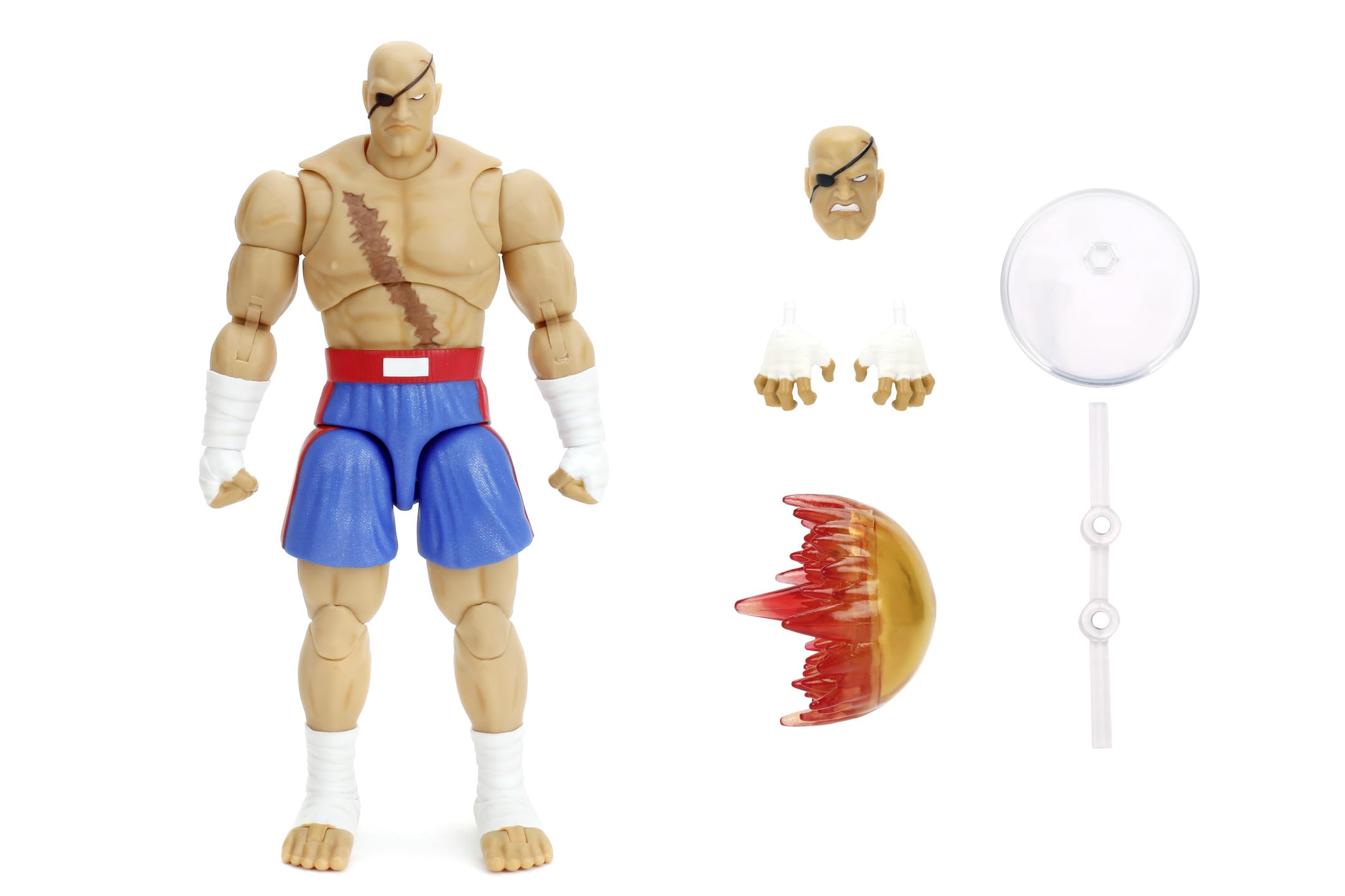 JADA TOYS - Ultra Street Fighter II: The Final Challengers Action Figure 1/12 - Sagat DELUXE Ver. - RoboMania Shop