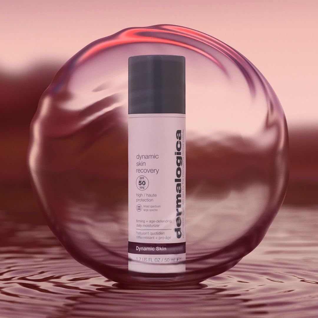 Dermalogica Dynamic Skin Recovery Crema Idratante SPF50 65ml Set | Crema idratante quotidiana con SPF50 che idrata, rassoda e aiuta a proteggere dai segni visibili dell'età.