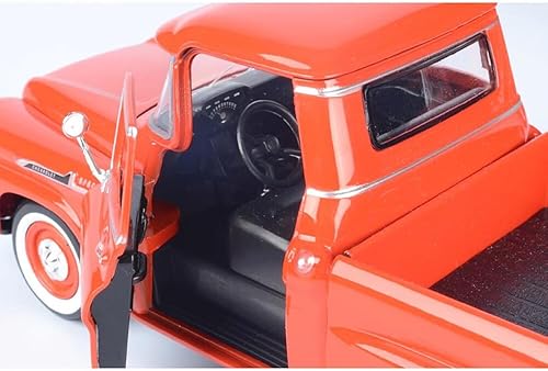 Miniatura 7 de 1958 Chevrolet Apache Fleetside Pickup Naranja 124 por Motormax 79311