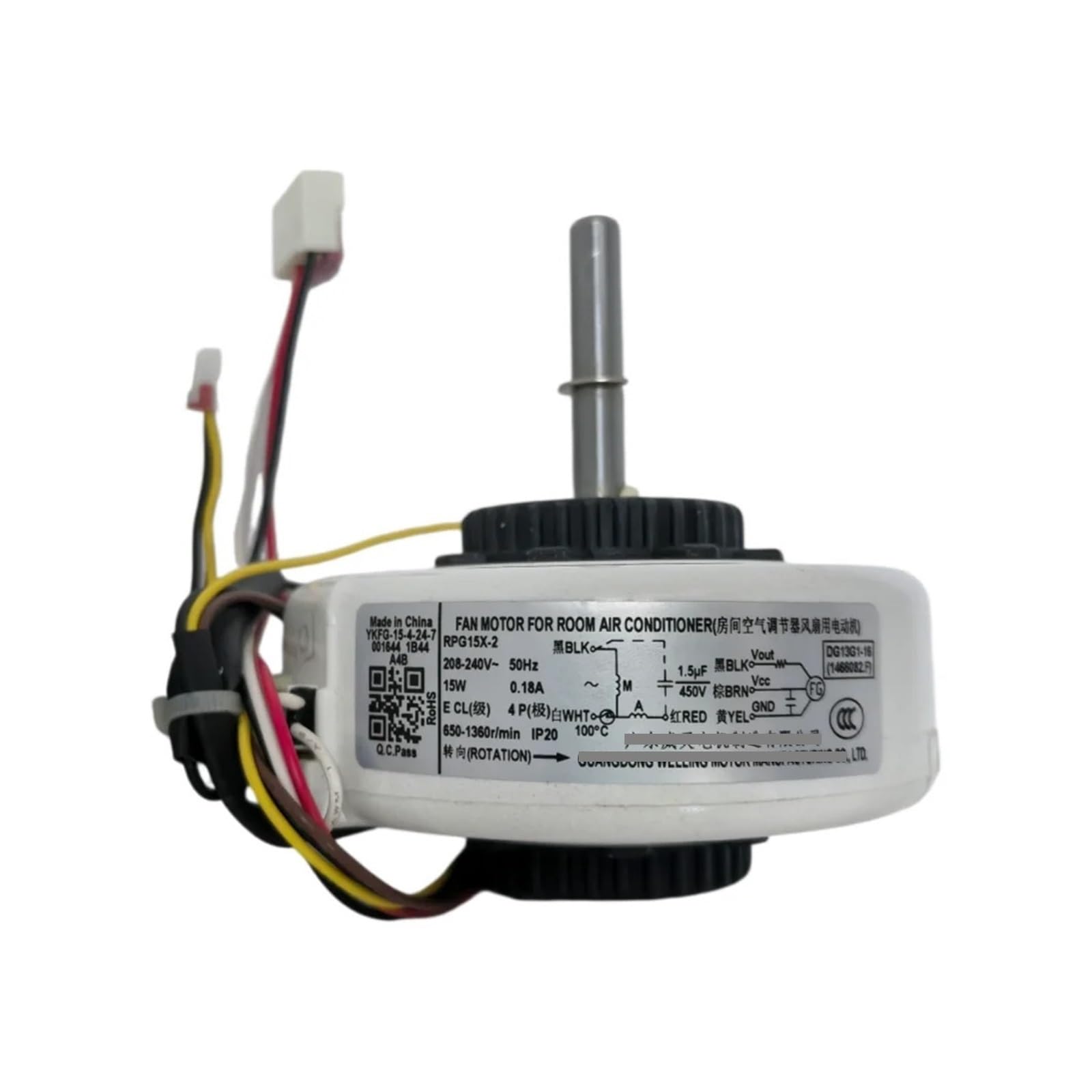 CHFOUGNE RPG15X-2 Indoor Unit AC Fan Motor For Air Conditioner