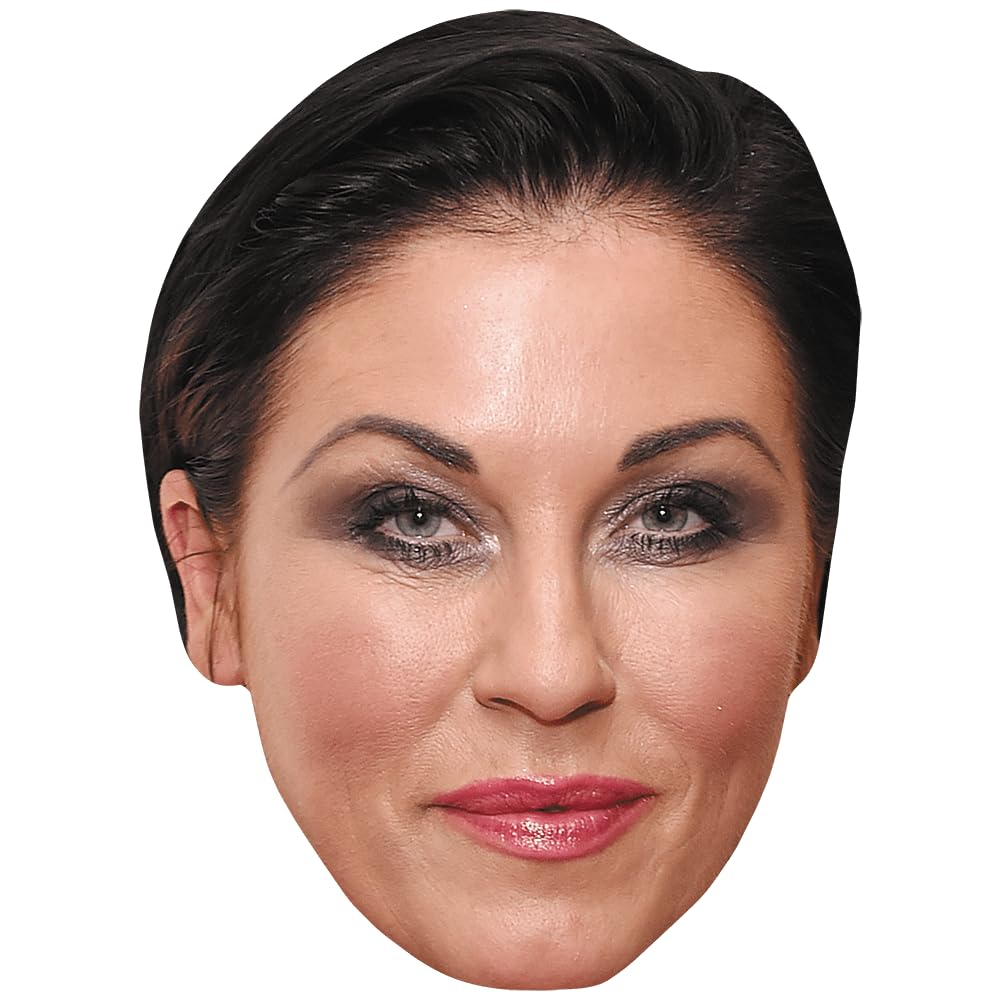 Celebrity Cutouts Lifelike Jessie Wallace (Smile) Celebrity Mask, Flat Card Face, Fancy Dress Mask