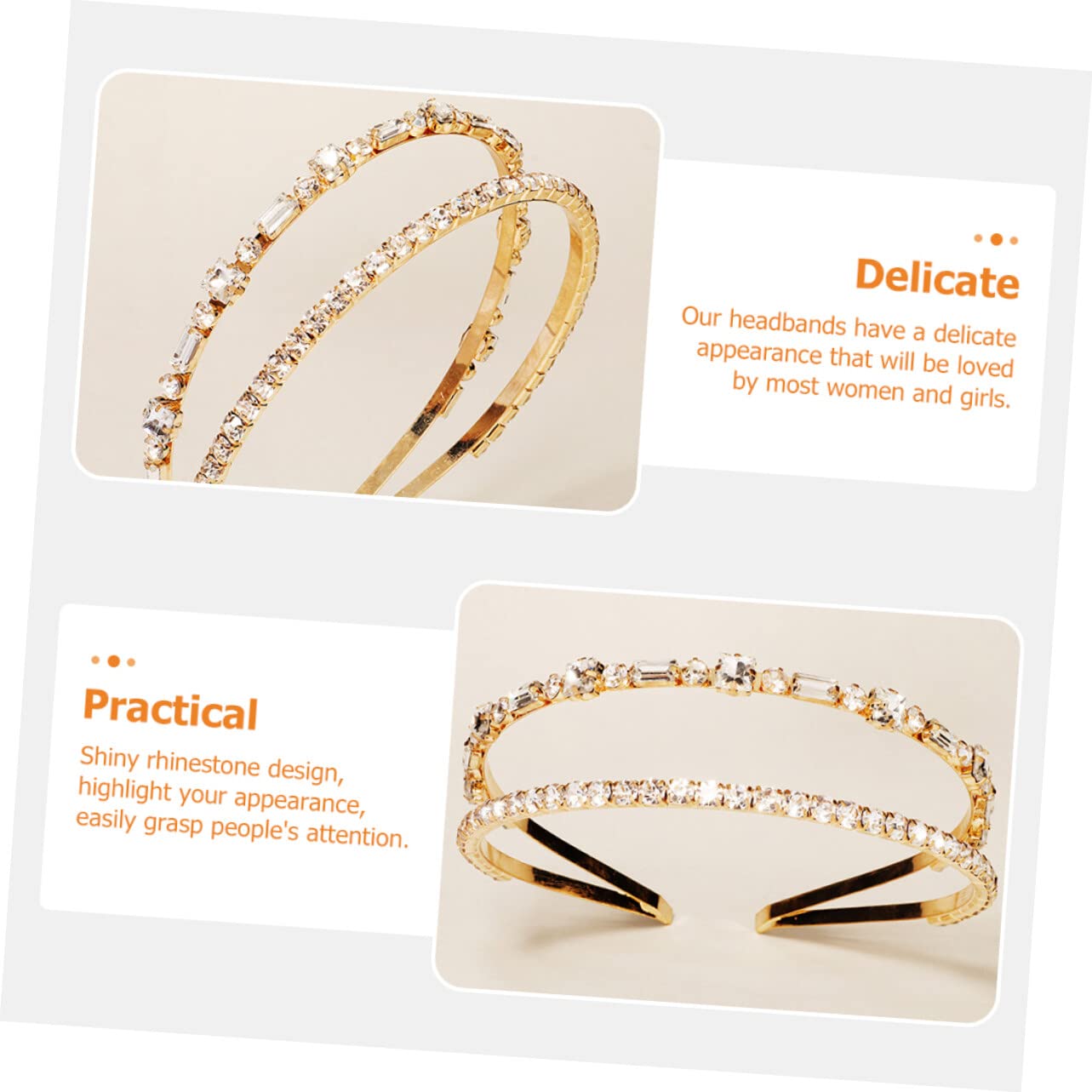 FRCOLOR 5stücke Cristall Haarband Für Frauen Elegantes Hochzeits-stirnband Mit Strasssteinen Für Feierlichkeiten Und Besondere Anlässe Hält Sicher Ohne Haarbeschädigung