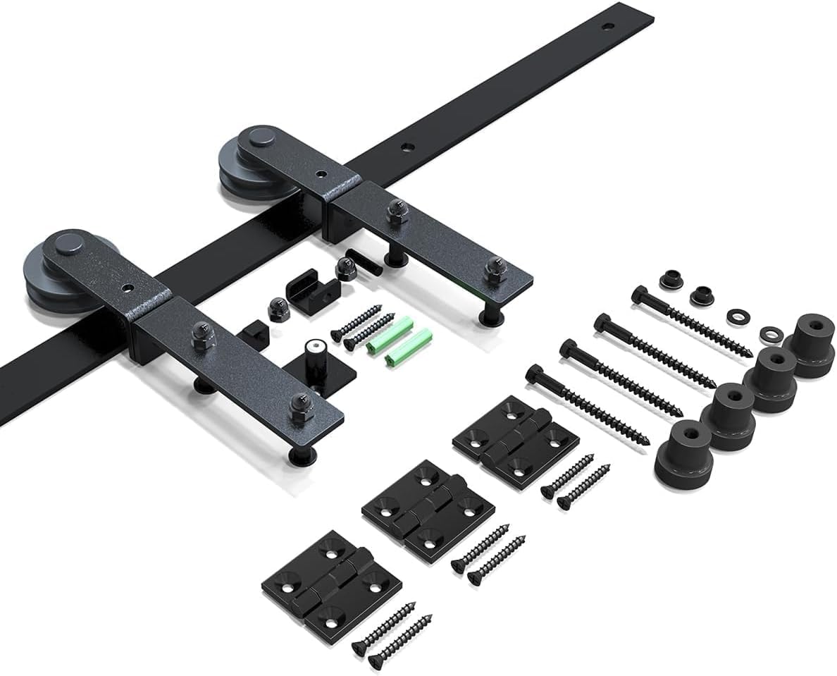 3ft 36 Bi Folding Sliding Barn Door Hardware Kit Heavy | UAE - View #3