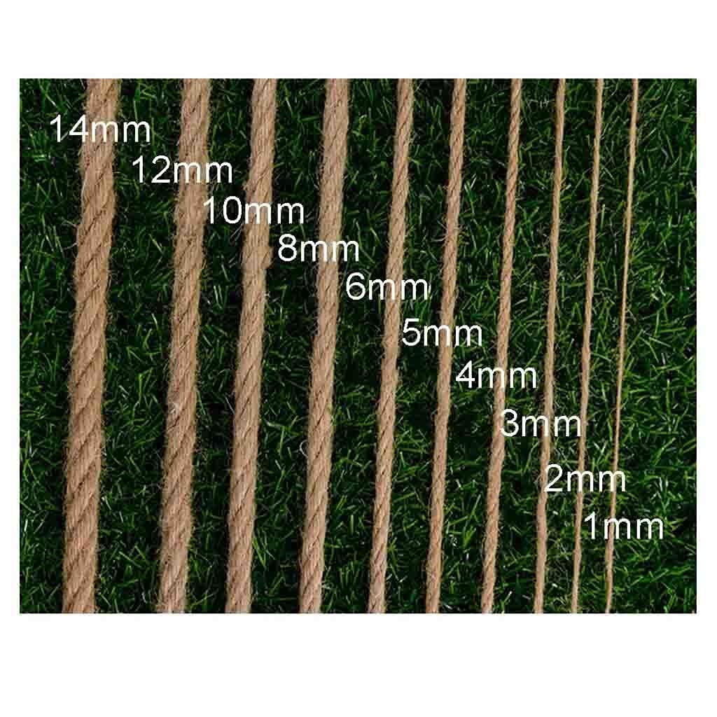 Kletternetz für Kinder, strapazierfähiges 8 mm Hanfseil, Spielplatznetz für Kinder, 1 x 2 m, Klettergerüst, sicheres Outdoor-Spielgerät