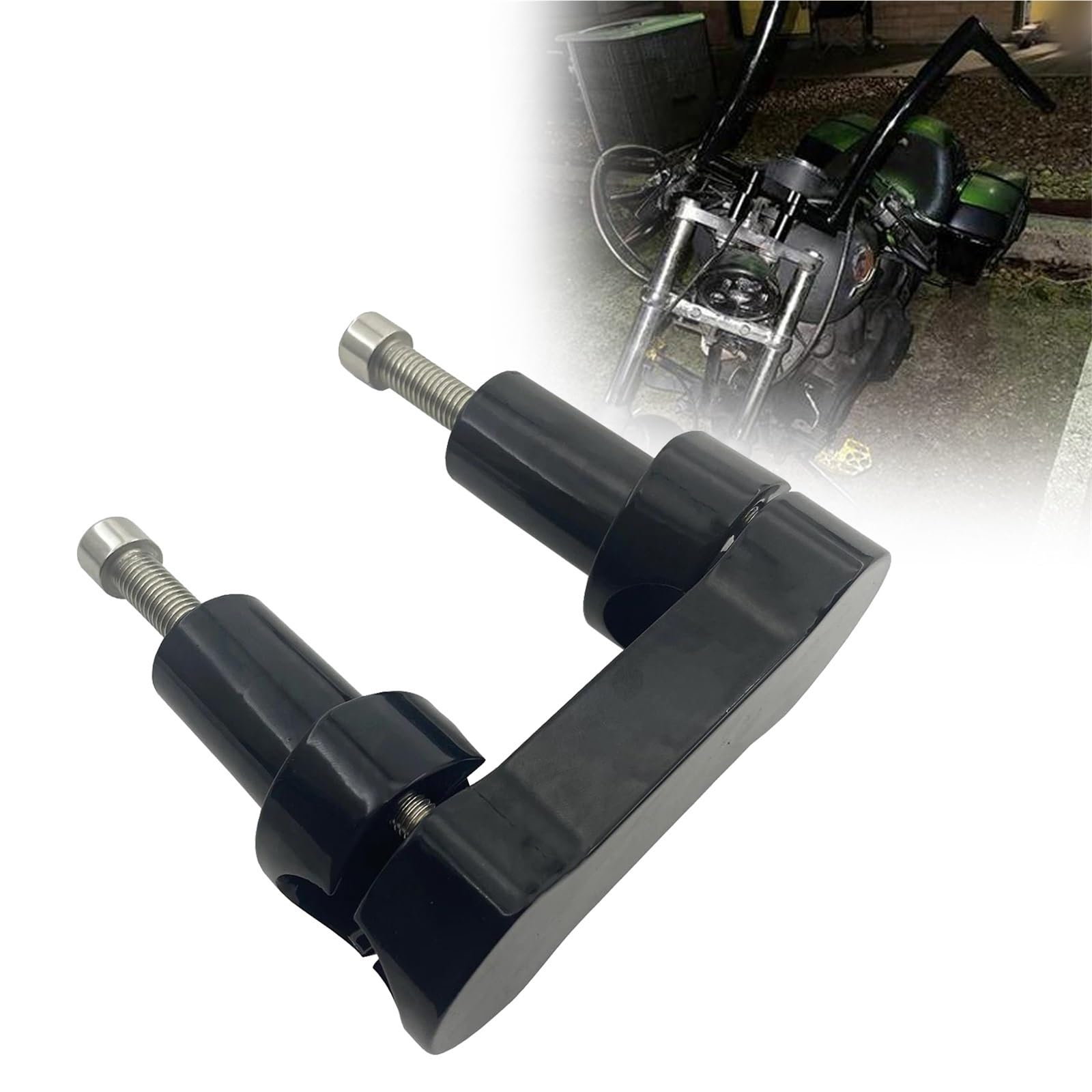 Pontets de rehausse guidon haut de gamme finition soignée pour Harley Touring Dyna