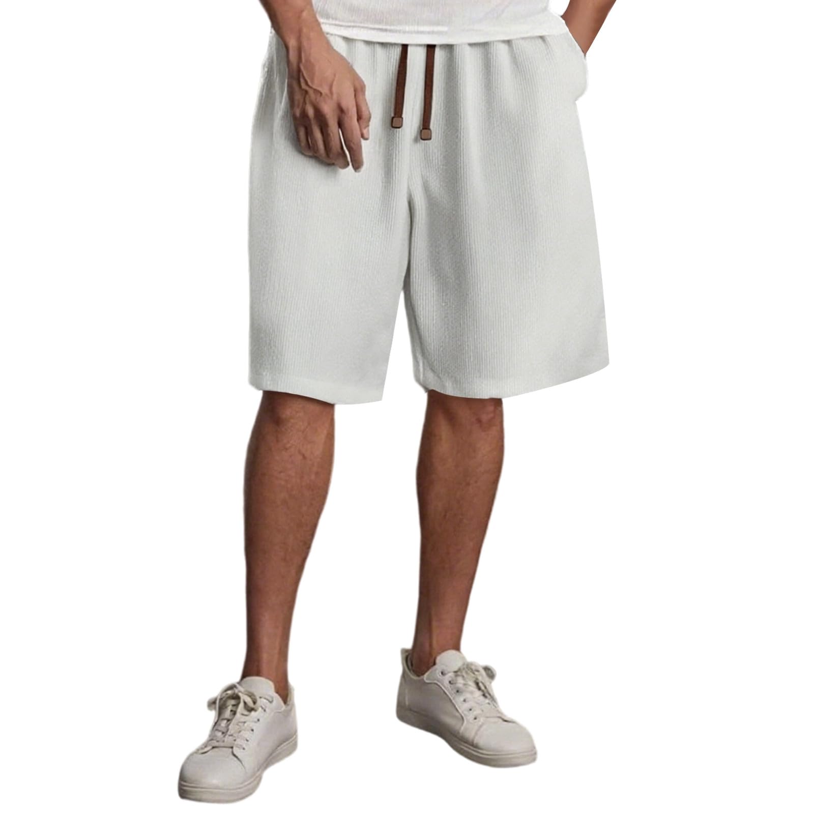 Mens Athletic Shorts Casual Lightweight Elastic Waist Soft Athletic Running Summer Walking Outdoor Shorts