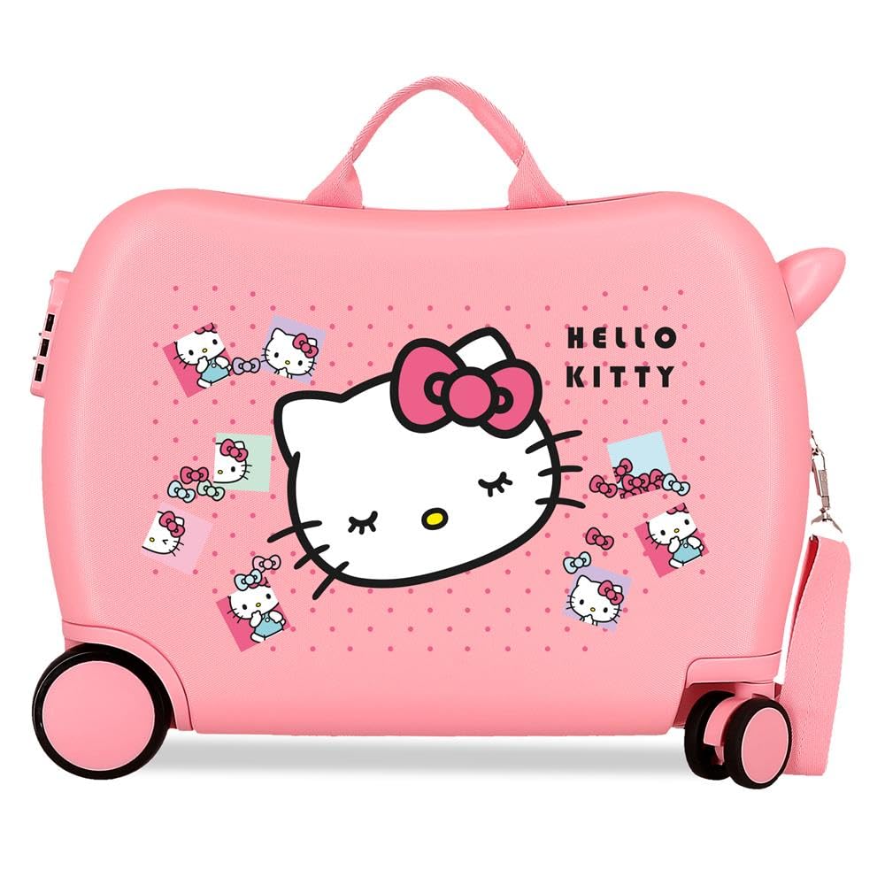 Sanrio Hello Kitty Bows Pink Children's Suitcase 50x38x20 cm Rigid ABS Side Combination Closure 34L 2.1kg 2 Wheels