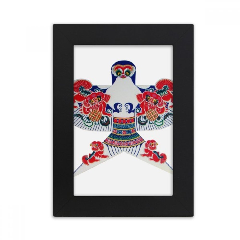 Cadre photo noir cerf-volant chinois 10x15 cm pour decoration de bureau chic