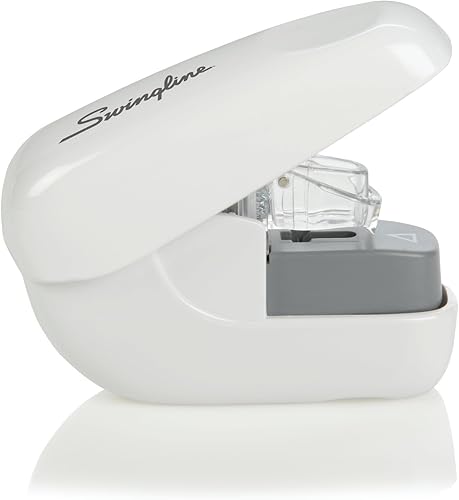 Swingline engrapadora sin grapas, 5 hojas, blanca paquete de de 1