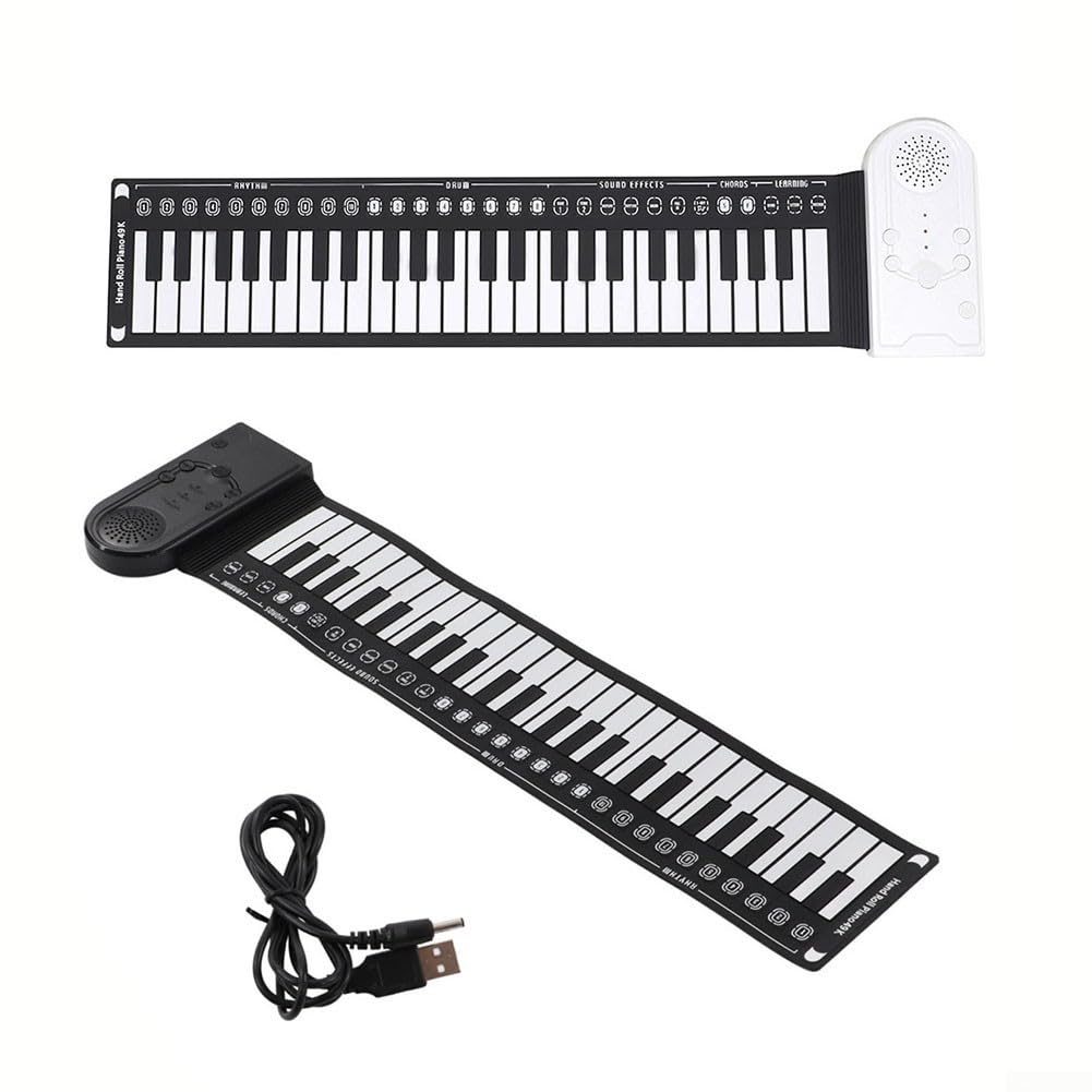 Elektronische Piano Oprolpiano met 49 toetsen Opvouwbare draagbare handrolpiano met ingebouwd luidsprekertoetsenbord Elektronische Piano Oprolpiano met 49 toetsen Opvouwbare draagbare handrolpiano met ingebouwd luidsprekertoetsenbord