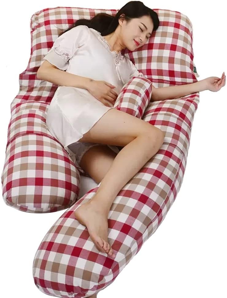 U-Shaped Full Body Maternity Pillow, Maternity Side Sleeping Pillow Nursing Pillow with Removable Pillow Cover, Best Gift for A New Mother (Color : C, Size : 170x80x20cm) (B 170x80x20cm)