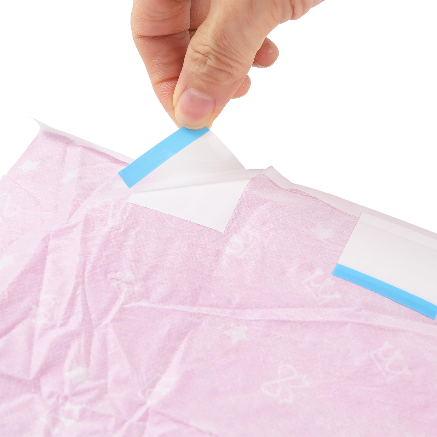 CutiePlusU Windeln für Erwachsene 10 Stück, Einweg-Inkontinenzslip mit Laschen für Frauen und Männer, maximale Saugfähigkeit über Nacht- kleine Prinzessin (Groß 37"-47")