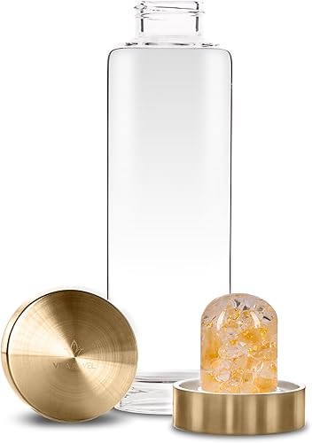 Miniatura 7 de VitaJuwel Via Imeria La reina con obsidiana granate topacio imperial cuarzo transparente y oro de 24 quilates