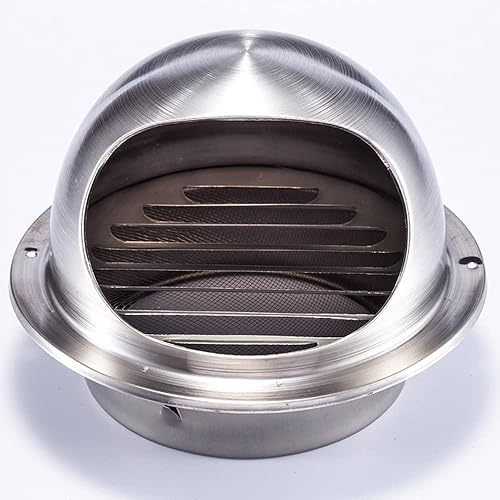 Miniatura 3 de METANIC - Cubierta redonda de ventilación de 4 pulgadas, cubierta de ventilación redonda de acero inoxidable 201, ventilación de aire y salida de