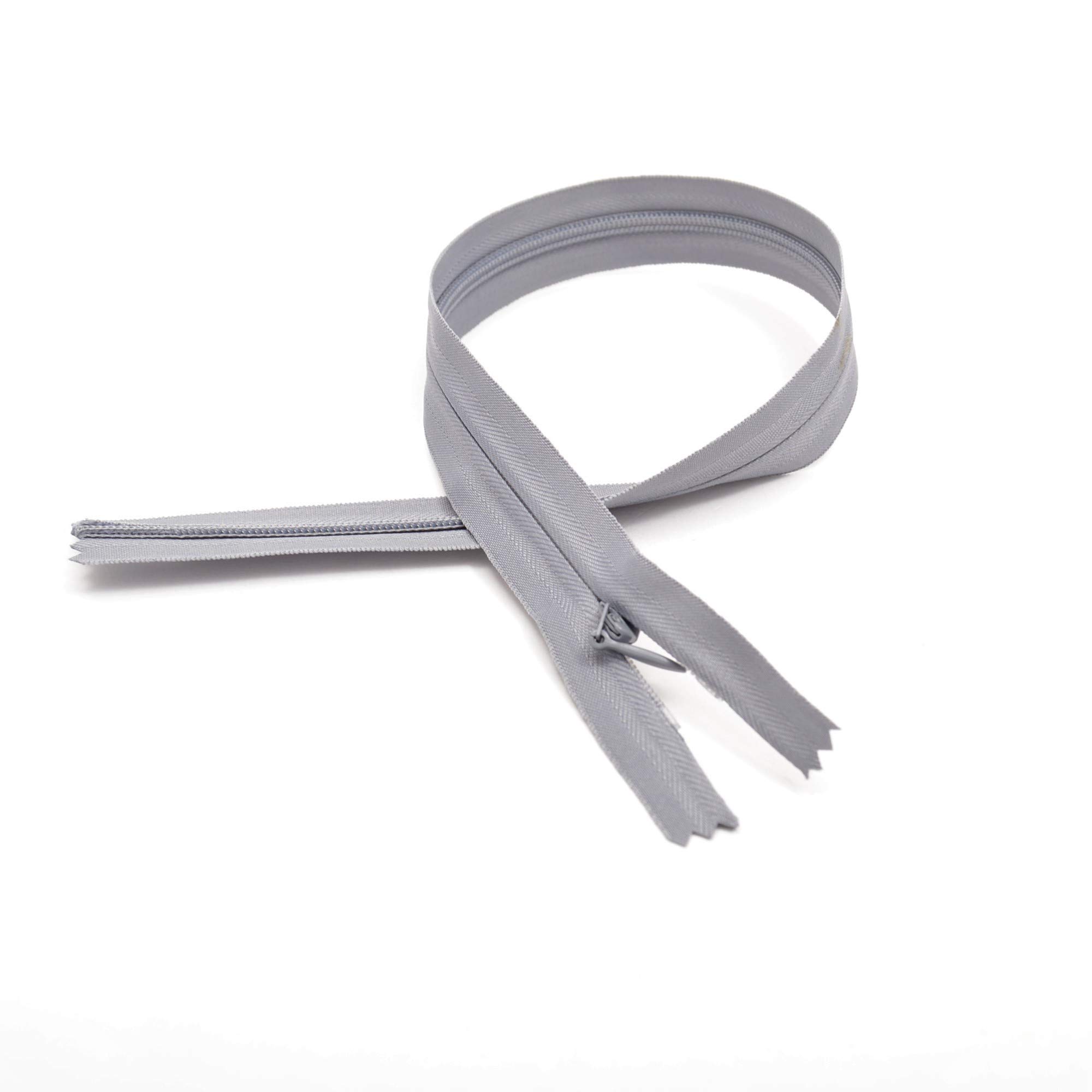 Trimz Invisible Zip, 40 cm, Grey