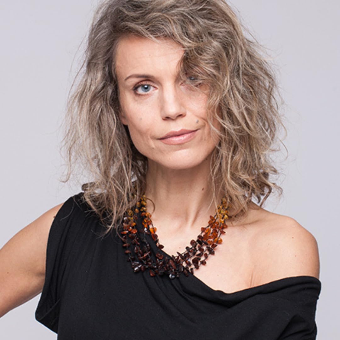 Collana da donna in ambra baltica cruda – Collana con perle naturali fatte a mano, gioiello in vera pietra, regalo per donne e mamme – Baltic Secret
