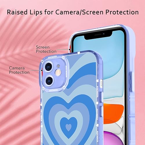 Miniatura 2 de AIGOMARA Funda suave para iPhone 11 de 6.1 pulgadas con protector de pantalla, delgada, flexible, suave, diseño de TPU a prueba de golpes,