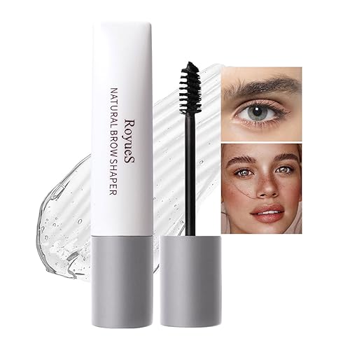AKARY Gel transparente para cejas impermeable con cepillo, pegamento para cejas instantáneo, cosméticos para levantar cejas, a prueba de sudor,