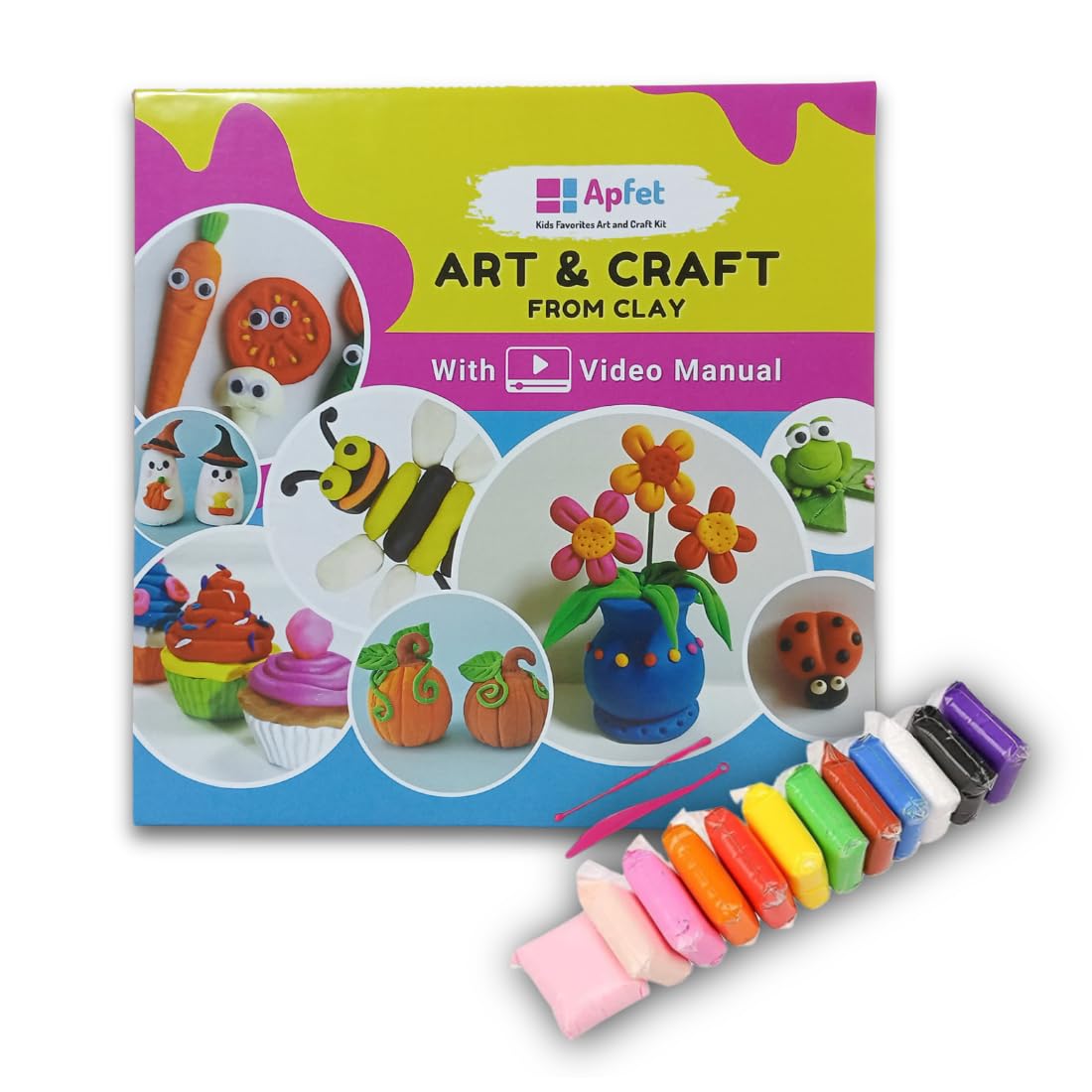 Art and Craft from Clay Combo Kit for Kids | Art & Craft Supplies, DIY Creative Activity | Art and Craft Kit for All Ages 8-10, Age 9-12, Age 12-16 Old | Ideal for Gift, Multicolour