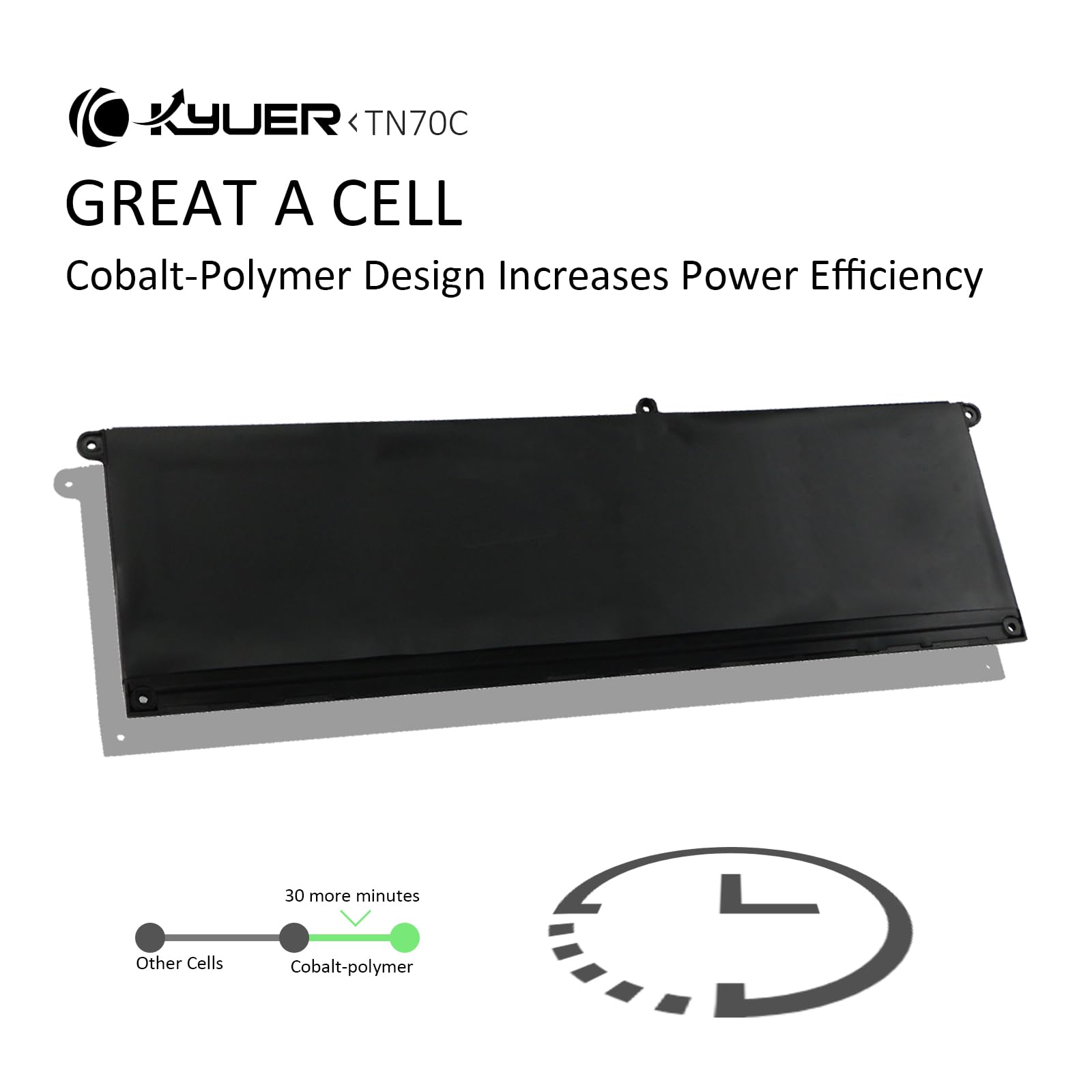 64Wh TN70C Batería para DELL Latitude 3320 3330 3420 3430 3520 3530 3445 5430 Chromebook Inspiron 14 Plus 7420 7430 7440 3510 3511 3515 3521 3525 3535 5310 5320 5410 5415 5418 5510 5515 5518 5420