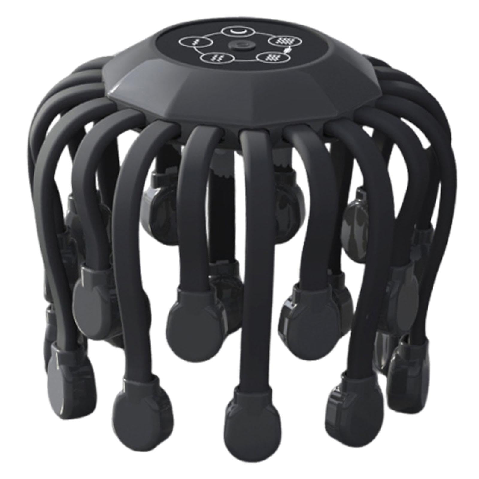 Masajeador Eléctrico Cabezales de Masaje, Diseño de PP, Niveles de Intensidad, Portátil, Relajante, Apto para Hombres Y Mujeres, Ideal Par, Negro