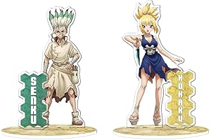 ABYSTYLE Dr. Stone: Figure Model Stand with Senku and Kohaku Acryl