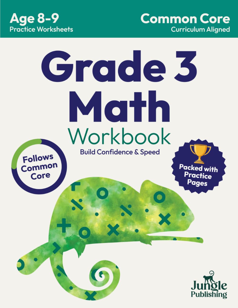 3rd Grade Math Workbook: Addition, Subtraction, Multiplication, Division, Fractions, Geometry, Measurement, Time and Statistics for Age 8-9 | (Digits 0-1000) | Grade 3