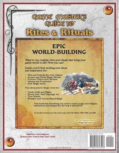 Game Master's Guide To Rites And Rituals: For 5Th Edition Players And Gms (Game Master's Guide For 5Th Edition (5E)) #TOP1