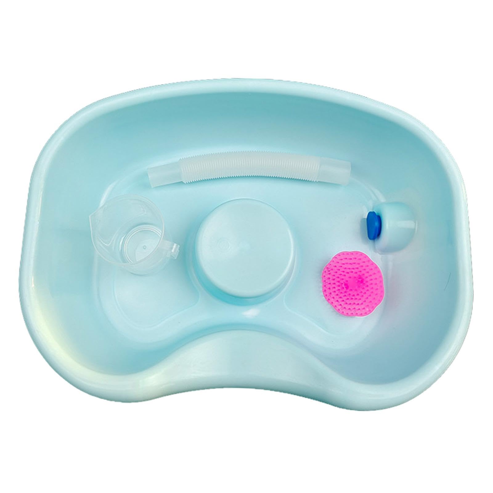 predolo Lavabo per capelli Lavabo per shampoo Ciotola Forniture per il lavaggio Lavare i capelli a letto Vassoio per lavare i capelli Bacinella per risciacquo, Verde