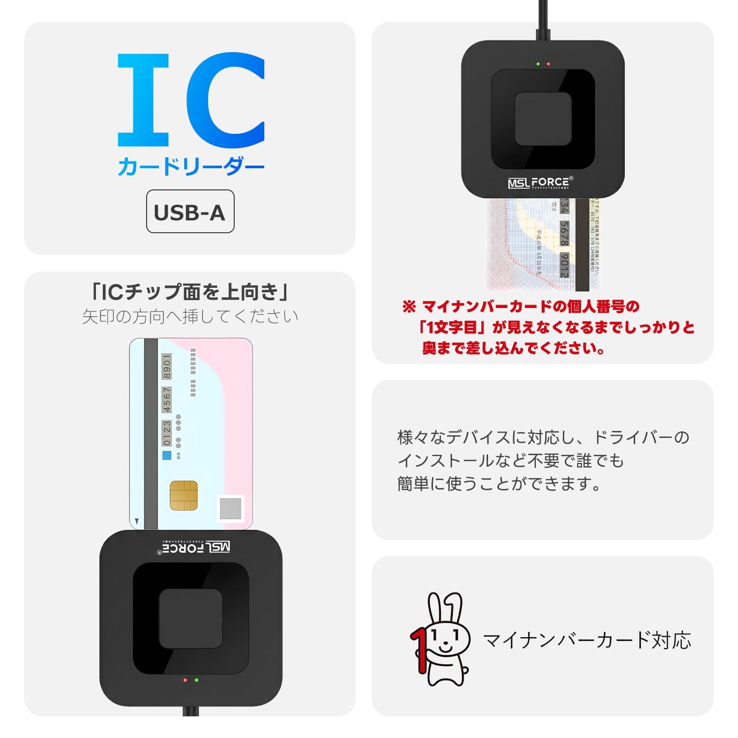 Amazon.co.jp: 日本の中小企業 MSL FORCE ICカードリーダライタ マイ