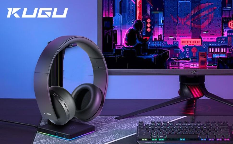 Casque gaming sans fil compatible PS4 PC Switch avec micro DrPhone KUGU
