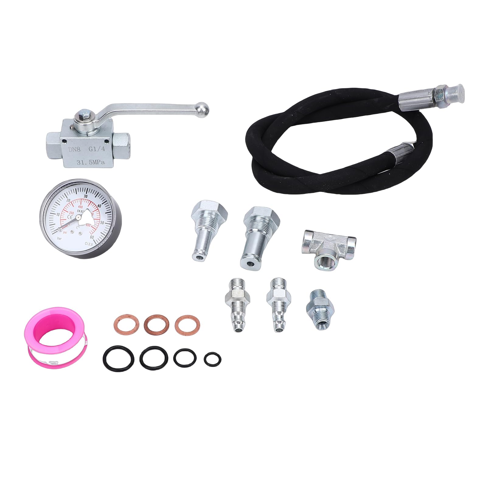 Ausla Kit de Herramientas de Prueba de Aire IPR, Detector de de Aceite de Alta Presión para Manguera de 6.0L 7.3L, 5300 PSI para Detección Precisa de Fugas y Diagnóstico del Motor