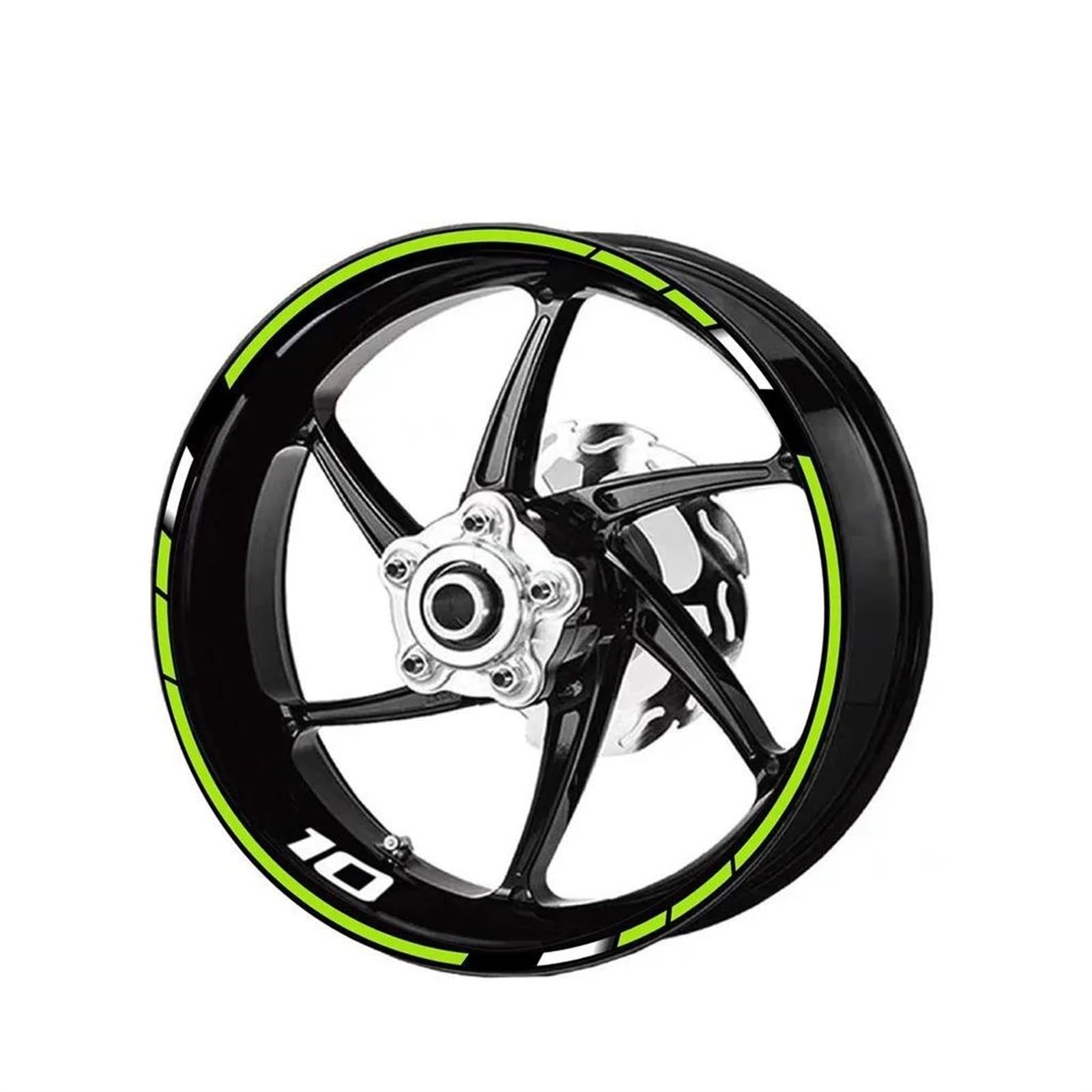 Stickers Motorcycle Stickers Reflective Wheel Rim for ZX10R ZX-10R 10R(Style 5)