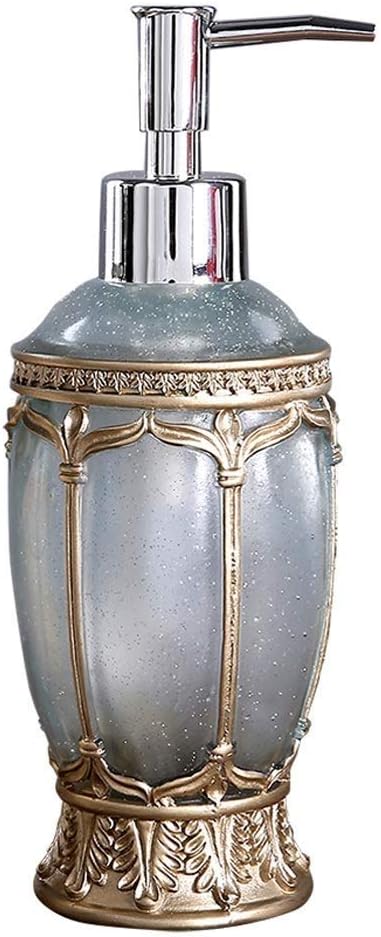 Soap Dispenser, Refillable Wash Hand Soap Clear Glass Bottle, for Liquid Soaps, Essential Oils and Lotions(E)