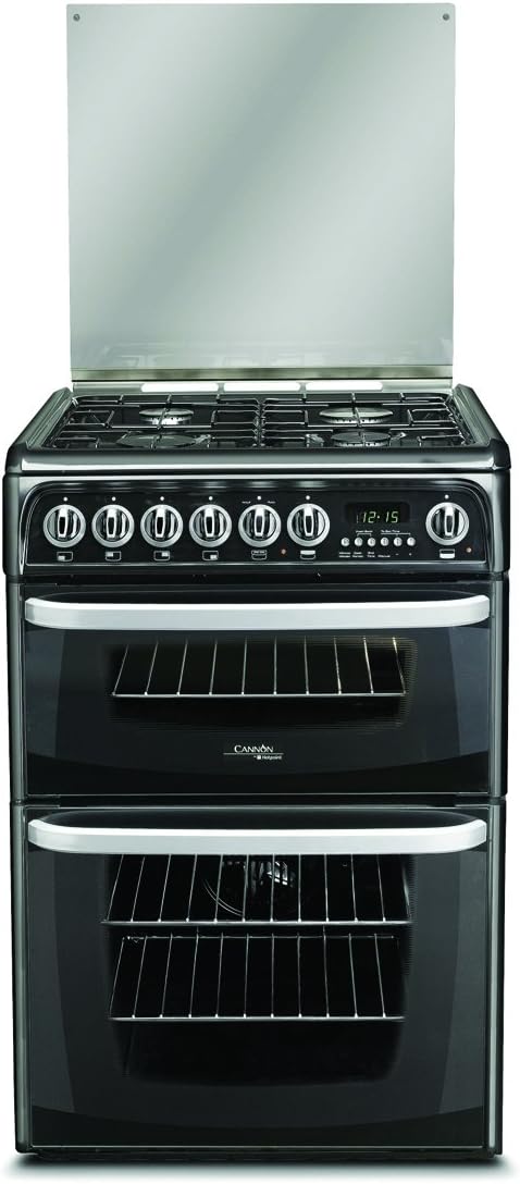 Hotpoint Cannon Carrick CH60GCIK Gas Cooker 60cm Freestanding Black