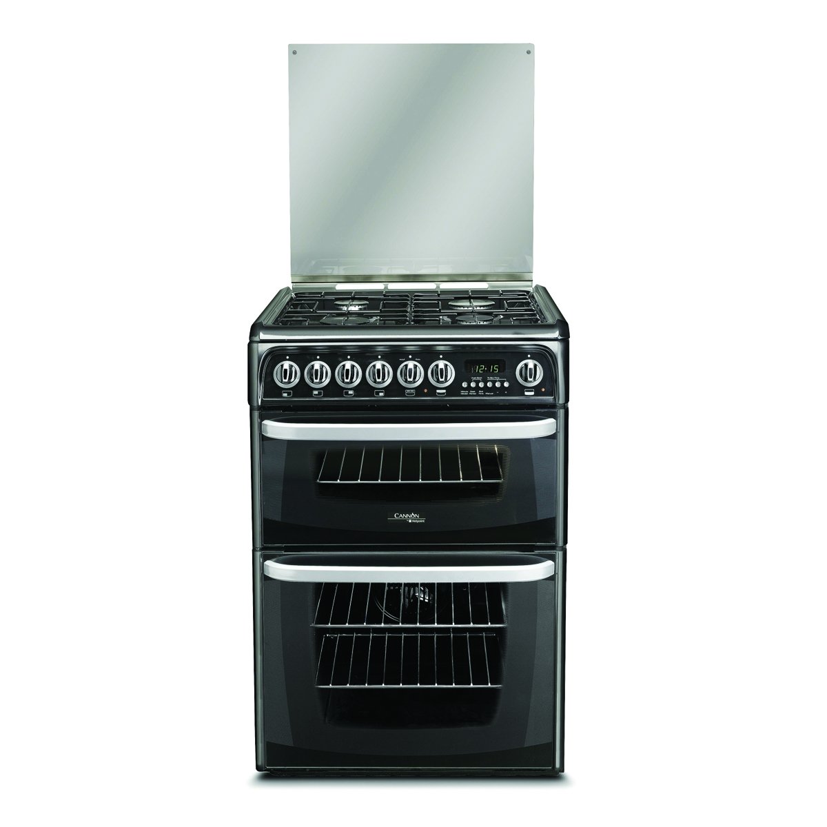 Hotpoint Cannon Carrick CH60GCIK Gas Cooker 60cm Freestanding Black