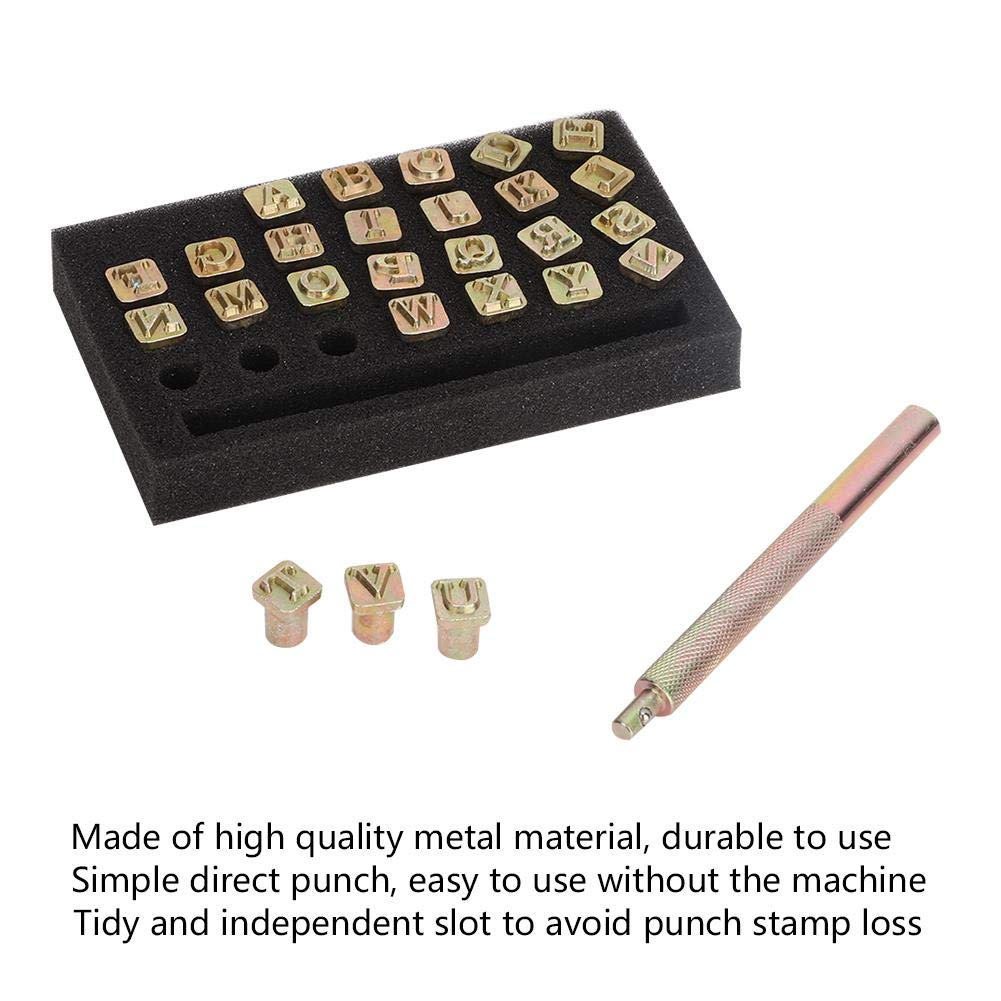 sellos de piel con letras de 6 mm para grabado de piel con alfabeto y herramienta de tallado para manualidades y cuero