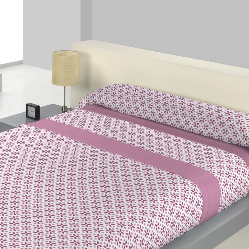 Sedalinne - Juego sábanas térmicas Fabiola - Sábanas de Invierno - Tejido Pirineo - Juego de 3 Piezas (Encimera + Bajera + Funda Almohada) Cama 90x190 cm. Color Rosa