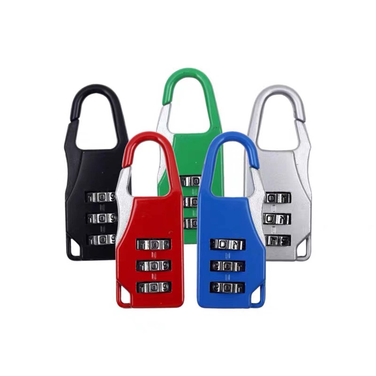 Lansonee5 Pcs Suitcase Locks with 3 Digit Combination Padlock Codes,Small Padlocks Luggage Locks Padlocks with Outdoor Travel Luggage Suitcase Baggage School Gym Lockers Laptop Bag-Multicolor