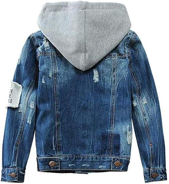 Image of Mallimoda Kids Boys Girls Hooded Denim Jacket