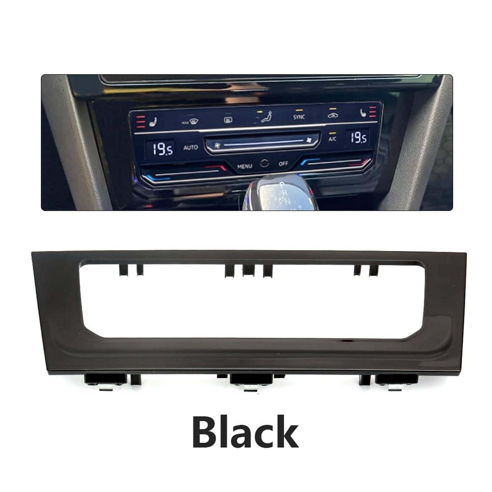 Mascherina Autoradio Cornice Stereo per VW MQB per Golf MK7 .5 per Passat B8 LCD Touch Screen Pannello Aria Condizionata Cornice Decorativa