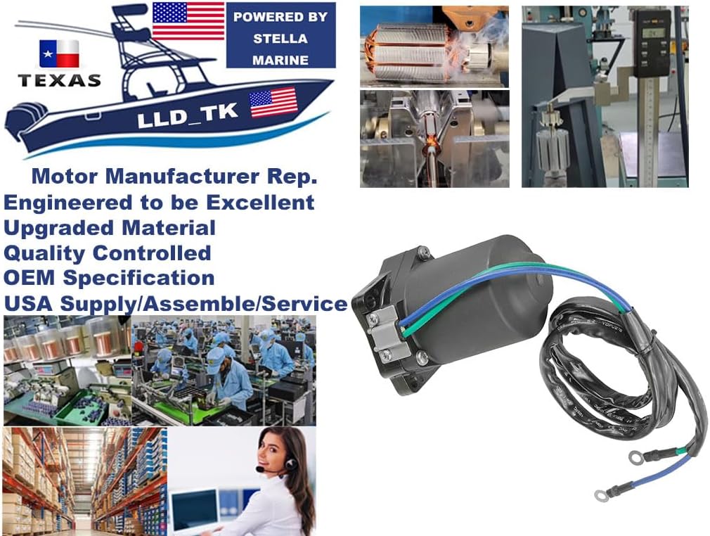 LLD Motor for Yamaha Outboard Tilt Trim Motor F75 F90 75 90 HP 6D8-43880-01-00 6D8-43880-08-00 6D8-43880-09-00