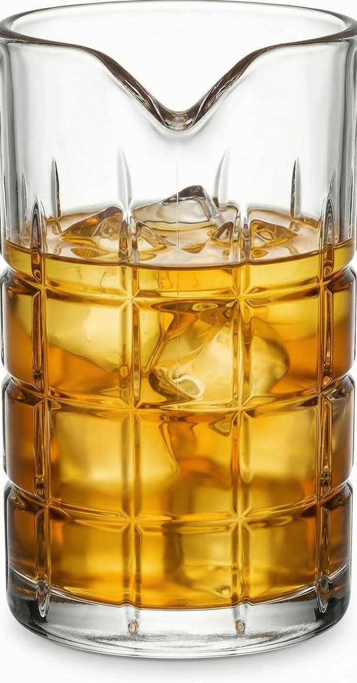 Verre à mélange en cristal sans couture 591ml pour mixologie chic