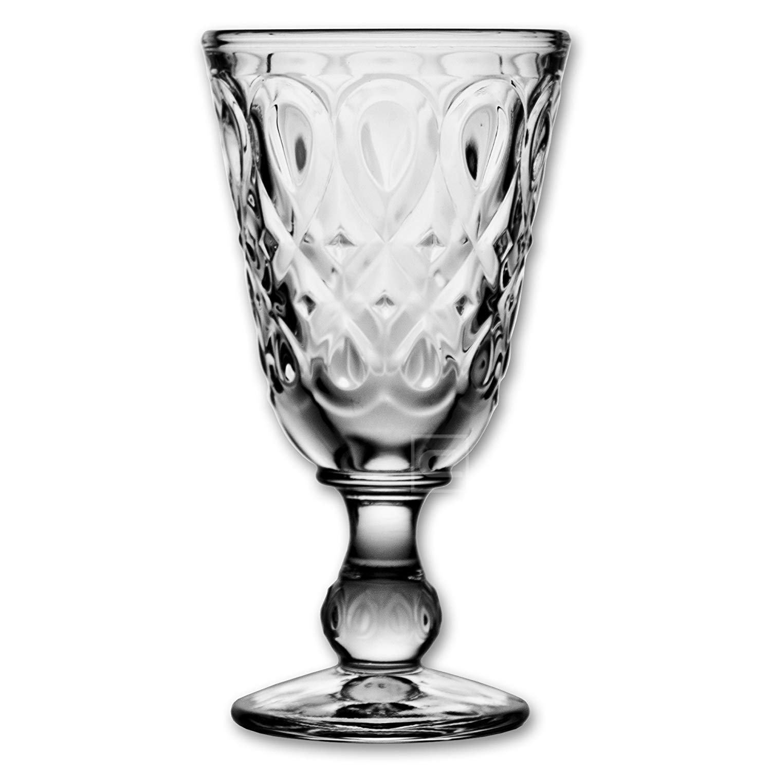 6X La Rochere Absinth Glas Lyonnais 230 ml + 6X Absinth Löffel Antique