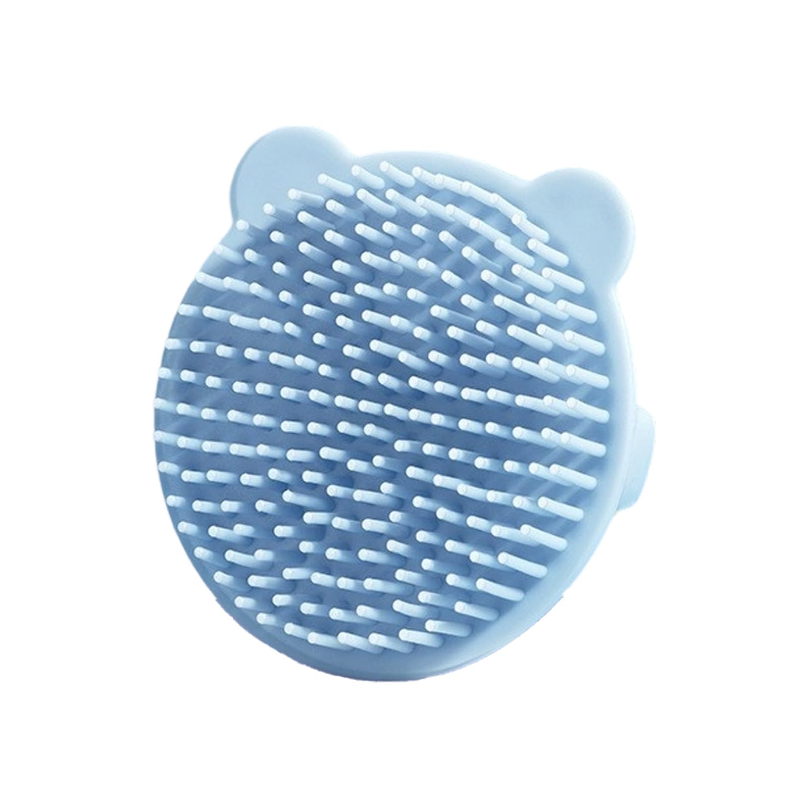 Round Tip Baby Shampoo Brush Silicone Soft Scalp Cleanser Cartoon Hairbrush for Infants Fun Animal Bath Accessory