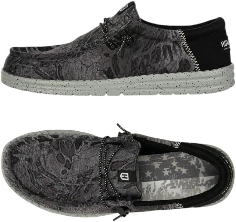 Howitzer Men's Slip-On Shoes We The People Patriot Sneakers with Camo Print Footwear